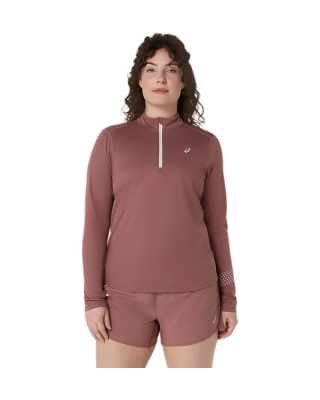 Dámske tričko ASICS ICON 1/2 ZIP LS TOP